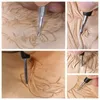 Titta på band Rostfritt stål Press Torkningsverktygsskulptur Carving Knife Diy Leather Handhand Belt Vertical Contour Tool Q240510