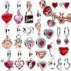 925 Sterling Silver Fit Pandoras Charms Pulsel Beads Cadlet y Amor Key Charm