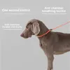 Colarinhos de cachorro nylon andando le-ash tração de tração lidera limite duplo design de treinamento ao ar livre para pequenos cães médios e grandes