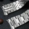 Bands de montée 22 mm Sangle en métal en acier de plongée pour Casio Duro MDV107-1A MDV106-1A Band de bracelet Pièces de remplacement 3 styles Q240510