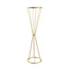 Party Decoration 1PCS Gold Metal Wedding Flower Stand Floor Vases Birthday Centerpiece Rack Dinner Table Decorations