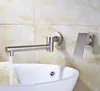 Bathroom Sink Faucets Brushed Nickle/Black Brass Faucet Basin And Cold Water Mixer Tap Separate Wall Mounted Single Handle