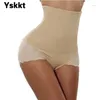 Shorts actifs Femmes Lumiter Shapewear Slimming Belly Souswear Pantes High Taist Trainer Body Shaper Feamle Tummy Slim Control Celt