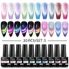 Nail Art Kits MtsSII 20 stcs/Set Gel Nagel Polish 9d Reflective Flash Cat Magnetic Gel Semi Permanente UV -gel Spray Nagell Pool T240510