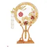 Dekorative Figuren Doppelteiglüfter Braut Hochzeitszeremonie XiUhe Kleidung Chinesische Bouquet antike handgefertigte Hi Geschenkbox Handwerk