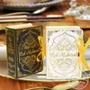 Gift Wrap 5-piece book shaped Eid al Fitr chocolate candy box Ramadan decoration gift packaging 2024 Islamic holiday party suppliesQ240511