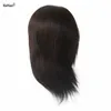 Głowy manekinowe 100% Remi ludzkie włosy Czarne męskie Manekin Głowa używana do ćwiczeń fryzjerskich trening do lalki Fryzura Q240510