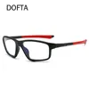 Marcas de gafas de sol dofta tr90 deportes miopía anteojos marco hombres gafas recetadas ultra ligh