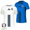 24 25 SLOVÉNIE SOCCER MAISSES SESKO FOOTBALL JERSEY 2024 EURO Coupe hongroise Équipe nationale Kit Kit Home Away White Blue Sport Football Shirts Mens Slovénie