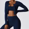 Chemises actives wyplosz yoga long manche à manches longues à manches longues confortables gymnase sans couture pour les femmes portent un entraînement de fitness