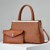 Designer de marque de luxe Nouvelles femmes en cuir breveté sac à main à paillettes à paillettes à borde