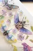 Gift Wrap Vintage Insect Floral Special Oil PET Washi Tapes Craft Supplies DIY Scrapbooking Card Making Decorative Plan Sticker