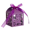 Enveloppe-cadeau 10 morceaux de boîte cadeau bleu pour enfants anniversaire de fête de fête de bonbons Laser Hollow Cute Bear Chocolate Packagingq240511