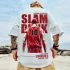 Männer übergroße T -Shirt Hip Hop Streetwear Baseball Team Druck T -Shirt Harajuku Baumwolle Kurzarm T -Shirt 5xl 240511