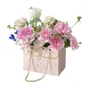 Opakowanie na prezenty 4/12PCS Portable Flower Rose Packaging Boxs Work Prostokątna na sklep Walentynki Prezenty urodzinowe Prezenty na przyjęcie urodzinowe