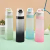 Water Bottles Sport 700ml Frosted Spray Cup Outdoor Sports Bottle Cooling And Replenishing Convenient Advertising