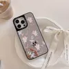 CASETIFY PHOPE CASES Mirror Bow Cat Swan Cute Love Heart Bear Bear Phone Case for iPhone 11 12 13 14 15 15 Plus Max Soft TPU Protective Phone Cover for Women Girls