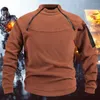 Chandails masculins Cold de support personnalisé Pull tactique automne et hiver chaud en liberté en plein air couleur respirante