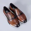 Sapatos casuais de luxo masculino tenadores de couro genuíno de couro confortável oxford vintage para homens ao ar livre calçados planos