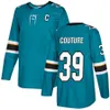 #39 Logan Couture San Jose Hockey Jersey #7 Nico Sturm Tomas Hertl Mackenzie Blackwood Jacob MacDonald Granlund Calen Addison Patrick Marleau Sharks Jerseys