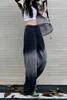 Jeans pour femmes Tie Tye High Waist 2024 Automne décontracté Lume Loose Ligne Pantalon féminin Harajuku Fashion Streetwear Y2K Vêtements
