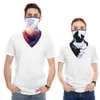 Mode gezicht maskers nekwater wandel sjaal afdruk half gezicht gezichtsmasker bicycle nek cover q240510