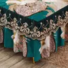 Ensembles de literie chaude hiver chinois chinois cristal corail velours jupe 4 pièces ensemble 1,8 m de flanelle couverture de flanelle