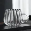 Mokken 2 PCS Giant Coffee Glass Pumpkin Cups Drink Fashionable Clear Cocktail Transparant Juice Water Multifunction Office