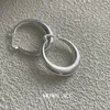 Hoop -Ohrringe übertrieben großen Kreis 925 Sterling Silber Bolder Ohrring Frauen minimalistisch vielseitige Ohrzubehör Insorien