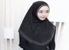 Muzułmańskie chusty na głowę gotowe do noszenia hijab natychmiastowego rhinestone Alamira muzlima szal islamski opaska na głowę 201242533675