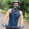 Masowe maski twarzy szyi gaiter czaszka pół maska ​​sportowy szalik szalik rower bandaż szybkie suszenie polowanie na bieganie gait męskie lato Q240510