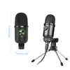 Microfone 3.5mm Kabelgebundener Kondensator Mikrofon -Mobiltelefon Online -Kurs -Video -Chat -Chat -Mic -Audioaufzeichnungsgerät Portable Stativ Set
