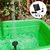 Trädgårdsdekorationer Solpanelen Powered Water Fountain Pool med 7 sprayhuvuden Pump Pond Outdoor 1.2W Sprinkler Sprayer