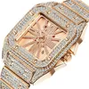 Montre-bracelets Hip Hop Westies pour hommes Cool Mentes Luxury Diamond Quartz Calendrier Calendrier Iced Out Reloj Hombre Drop 2406