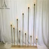 Candle Holders 1.7 Meters 10 Heads Golden Luminous Bulbs Guide Wedding T-road Decoration