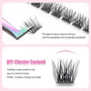 Falsche Wimpern Yuanzhijie DIY Cluster einsegmentierte Wimpern C/D Curling 144pcs Ultra natürliche vorgefertigte Lüfterverlängerung Q240510