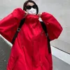Jaquetas femininas plus size 6xl 150kg women zipper capuz de primavera com casaco externo à prova de vento preto à prova de vento