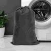 Borse per lavanderia zaino sporco zaino sacche da servizio pesante campeggio viaggio grande deposito vestito (nero)