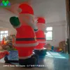 Partihandel 12MH (40ft) med fläktjätten Uppblåsbar juldekoration Santa Claus Balloon Standing Model med fläkt för Xmas Outdoor Displa