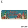 Carpets Christmas Decorative Floor Mat Snowmanman Santa Claus Entrance Tapis Durable Tree Not Slip Cuisine Porte imprimée H1L0