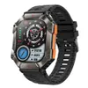 Nuovo smartwatch KR80 con frequenza cardiaca, pressione sanguigna, comunicazione Bluetooth, bussola, pressione dell'aria, sport esterni, tre orologi di protezione