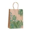 Depolama Çantaları Palmiye Hayvan Şeker Hediye Çantası Bırakın Orman Safari Dekorasyon Bebek Vahşi Bir Doğum Günü Partisi Ambalaj Kurabiye SH E8L6