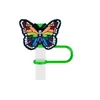 Accessori cartoni animati Butterfly St er per tazze riutilizzabili SILE TOPPER TOPPER TOPPER TUMBLER CINETTO UOMO DI FUNICA SONO DONNA DELLA CONSEGNA DELLA CONSEGNA OTGAO