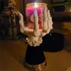 Candle Holders Witch Handhållare Halloween Hands Snack Bowl Stand Harts Gothic Decor for Home Party (2st Holder)