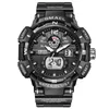 Orologi da polso Smael Top Men's Watch Outdoor Sports Waterrooff Orologi Dual Time Display in gomma in gomma Orologio digitale