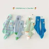 Barnstrumpor pojkar strumpor vårtecknad bokstav mönster medium strumpor barns bomull barnbesättningar sockor d240513