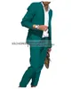 Men's Suits 2024 Linen Suit For Men 2-Piece Casual Slim Fit Summer Beach Vintage Wedding Groom Blazer Pants Set