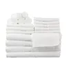 Столовые коврики базовые сплошные из 18 частей набор полотенец для ванны белый