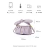 Axelväskor bara stjärna stilfull handväska koreansk version av kvinnors väska veckad vår/sommar 2024 One-Shulder Casual Stiletto