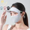 Capes de cyclisme Summer Suncreen Ice Silk Mask UV Protection Face Cover Femme Veil Sun Sun Sun